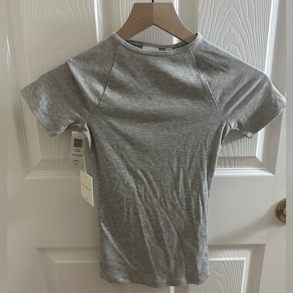 Aritzia Heather Chrome Tee - BNWT